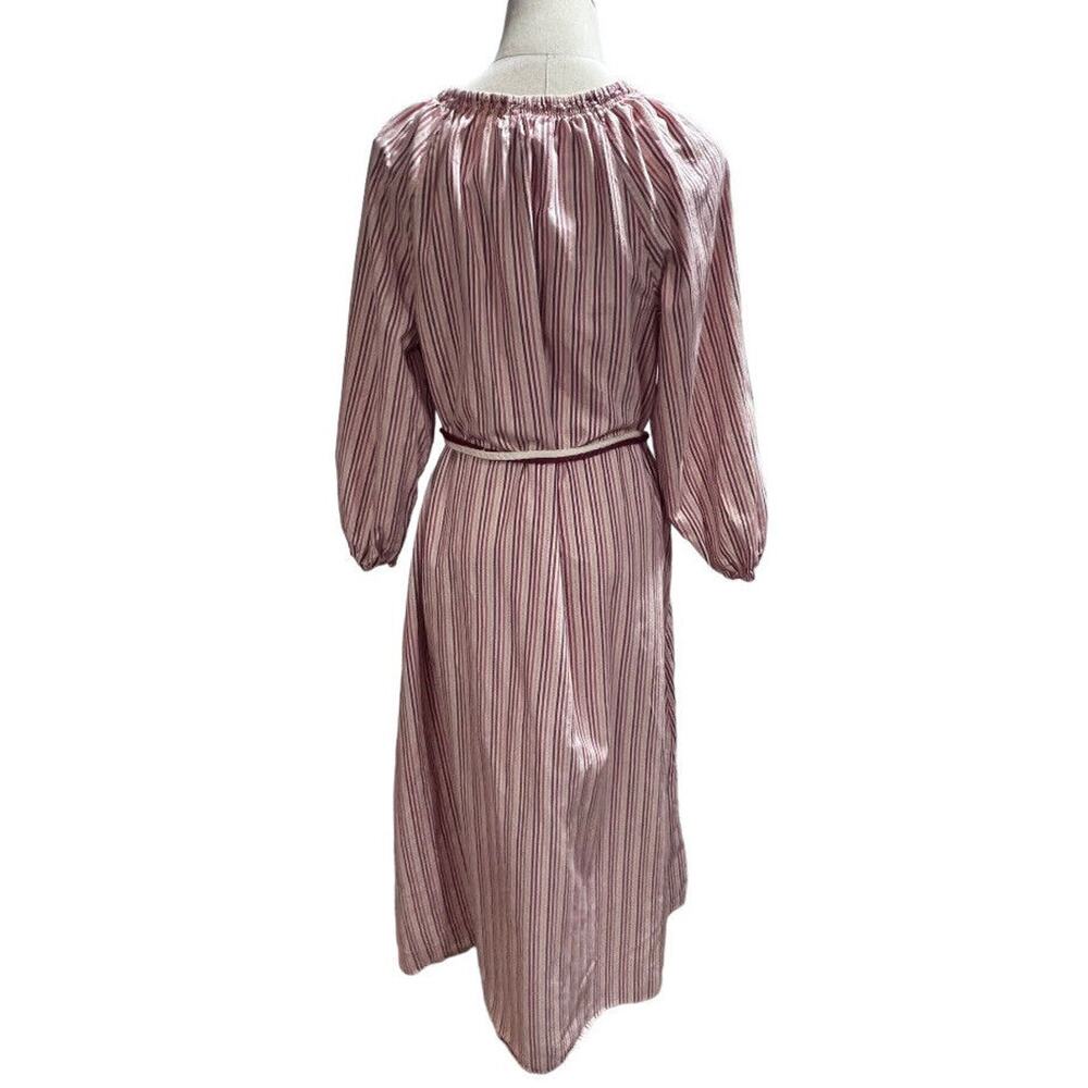 The GREAT Women's Derby Cotton Oversized Midi Dress‎ In Sunset Stripe sz 2 Med - Picture 8 of 16